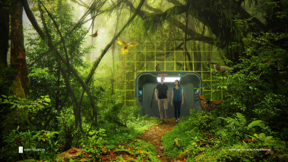 הדמיה של חדר ההולוגרמות שחברת Light Field Lab שואפת לפתח | קרדיט: Light Field Lab