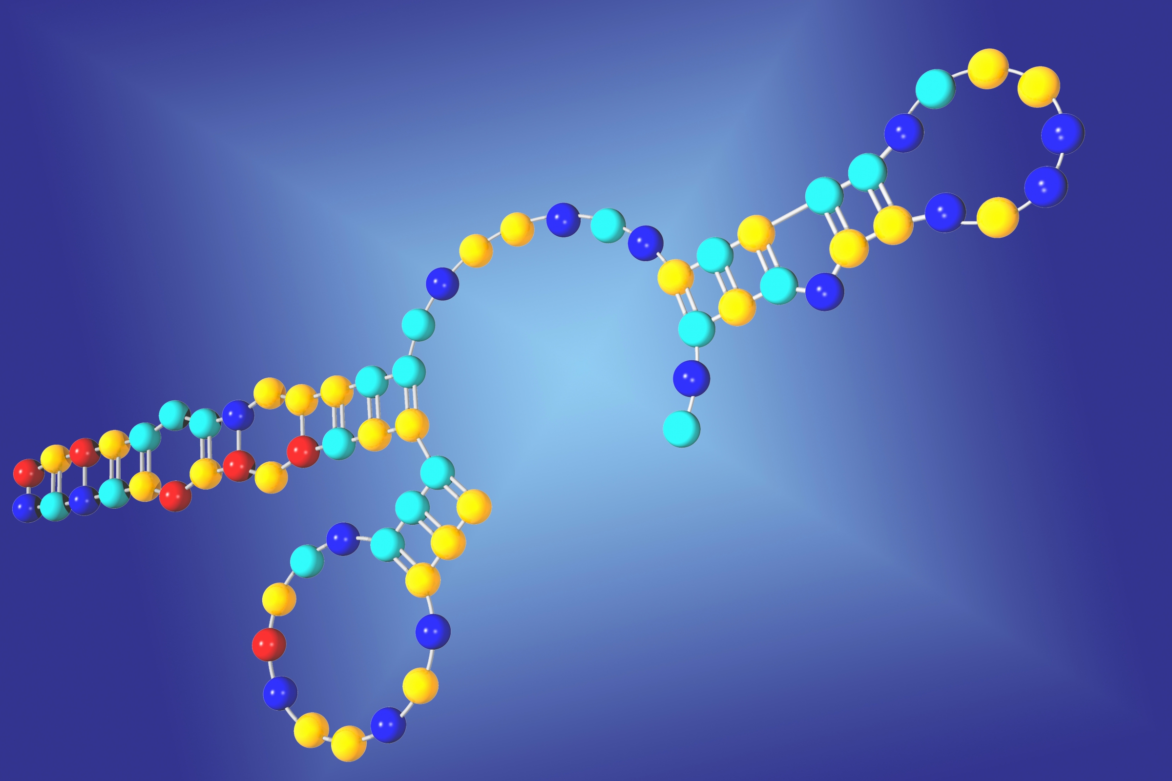 מקטעים קצרים שמשתיקים גֵנים. דוגמה של מולקולת מיקרו-RNA | מקור: Science Photo Library