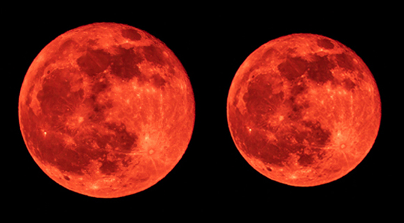 כל הסיפור הוא הבדל של כ-14 אחוז - מרשים, אבל כשרואים רק ירח אחד די קשה להבחין בפער | צילום: Shutterstock