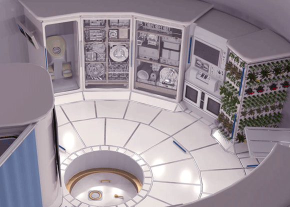 רעיון לסביבת מחיה בחלל