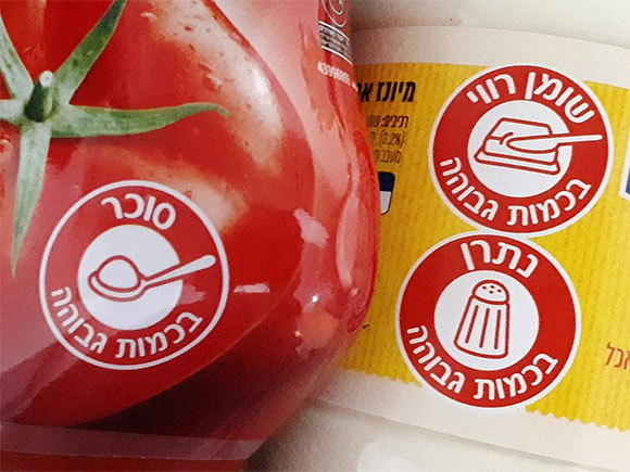 מדבקות אדומות לסימון תזונתי | מקור: TabaZzz, ויקיפדיה