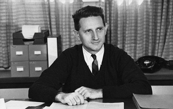 מיכאל סלע כנשיא מכון ויצמן למדע, בסוף שנות ה-70 | צילום: מכון ויצמן למדע