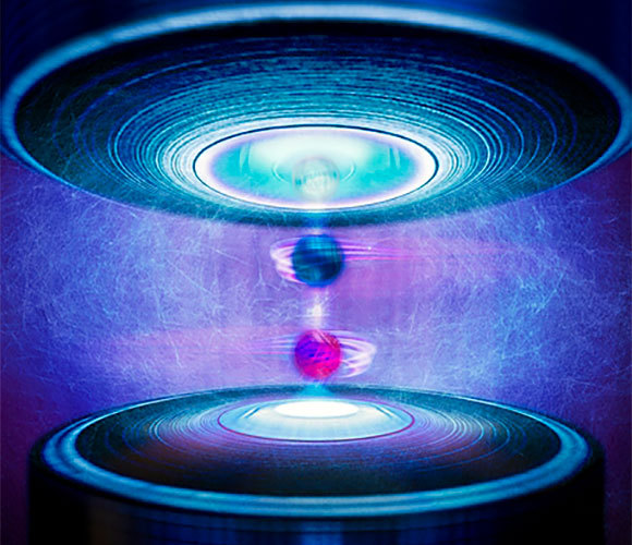 שני אלקטרונים עם ספינים מנוגדים | Richard Kail, Science Photo Library