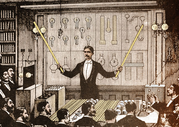 טסלה מציג את יתרונות זרם החילופין | מקור: SCIENCE SOURCE / SCIENCE PHOTO LIBRARY