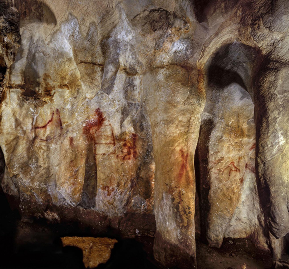 ציורי קיר של ניאנדרטלים ממערה בספרד | צילום: P. Saura