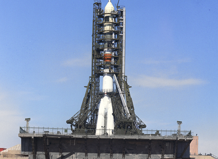 לא רצו לדחות את המשימה. החללית סויוז 11 על כן השיגור, יוני 1971 | מקור: Science photo Library