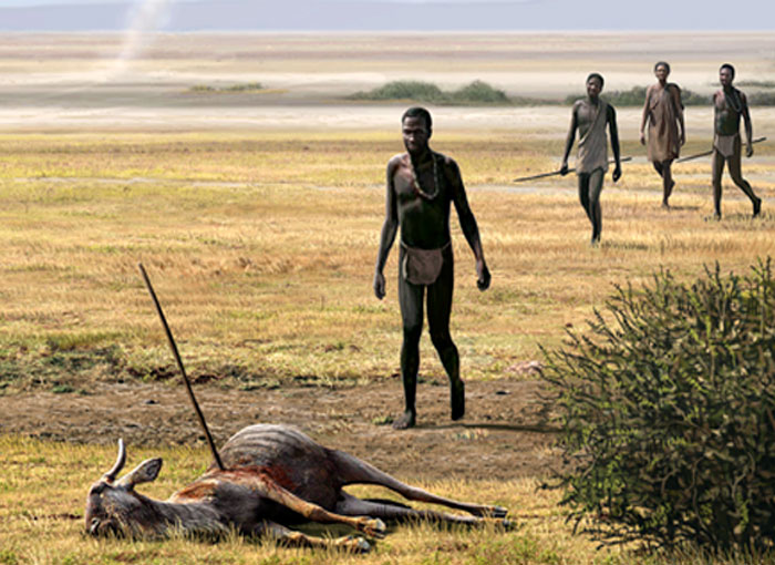 השאלה הגדולה: היכן באפריקה הופיעו לראשונה בני האדם המודרניים. אדם קדמון במזרח היבשת | איור: Science Photo Library