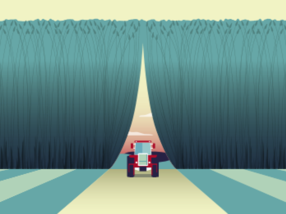 טרקטור מדשן שדה