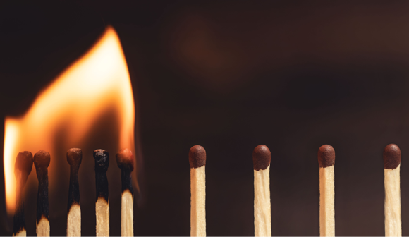 אילוסטרציה של ריחוק פיזי המונע הדבקה | Shutterstock, galsand