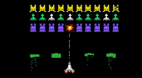 הוספת פיקסל יחיד עלולה למנוע מהבינה המלאכותית לנצח במשחק. מסך של Space Invaders | מקור: Varlamova Lydmila, Shutterstock
