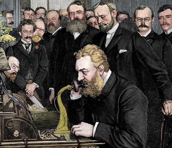 בל והטלפון שהמציא | מקור: THE PRINT COLLECTOR / HERITAGE IMAGES / SCIENCE PHOTO LIBRARY
