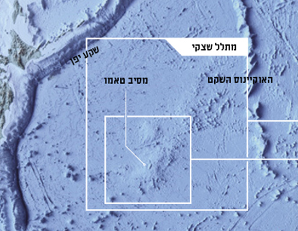 תוואי קרקעית הים באזור ההר