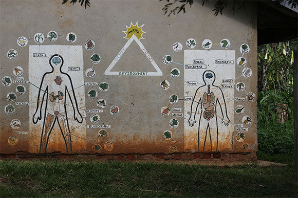 ציור קיר חינוכי: חינוך מוביל להצלחה. צילום | בן דוד