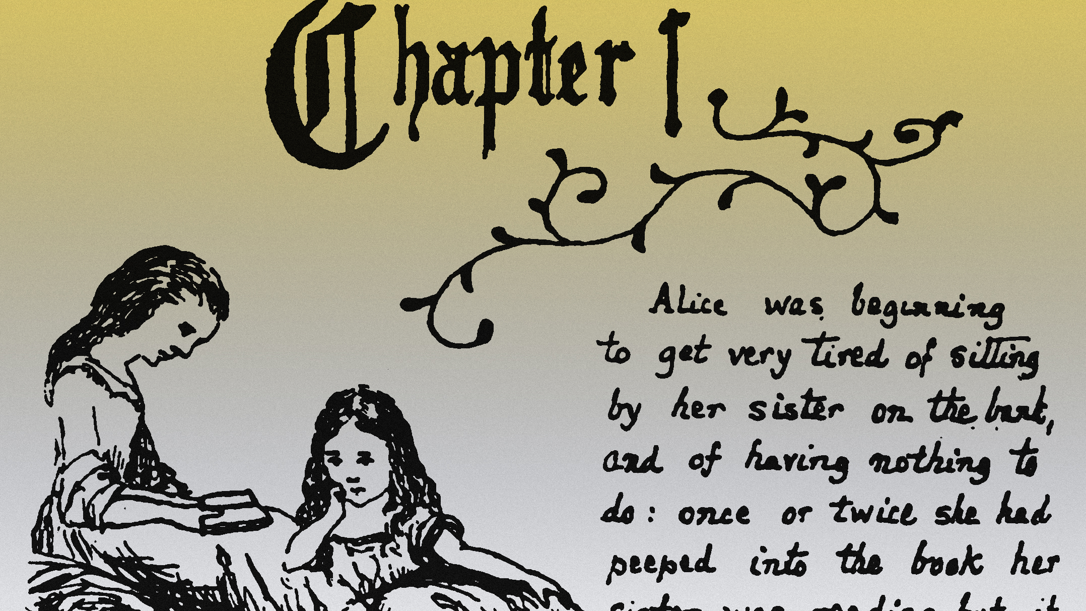 The first handwritten page of the original manuscript of “Alice in Wonderland” | Source: Wikipedia, common knowledge