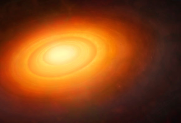 איזון עידן שהופר בעקבות כוח חיצוני. כך אולי נראתה הערפילית השמשית | איור: Science Photo Library