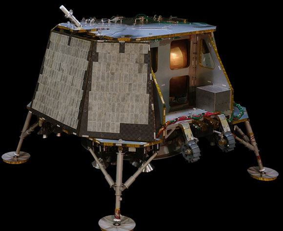 הדמיית החללית של חברת Orbit Beyond שאמורה לנחות על הירח כבר בספטמבר 2020 | מקור: Orbit Beyond