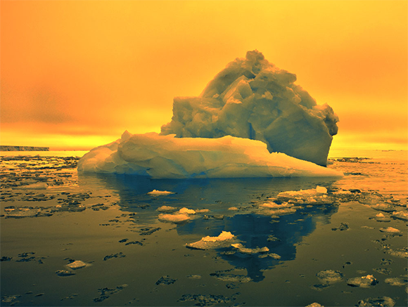 הפשרת קרחונים באוקיינוס הארקטי המתחמם | צילום: Tony Skerl, Shutterstock