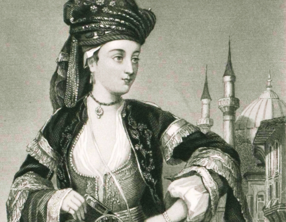 ליידי מרי מונטגו בבגדים טורקיים | Wikipedia, S. Hollyer after J. B. Wandesforde