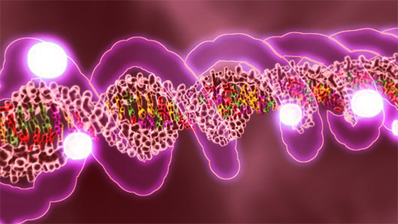 אילוסטרציה של שינויים אפיגנטיים על גבי ה-DNA, קרדיט: EQUINOX GRAPHICS / SCIENCE PHOTO LIBRARY