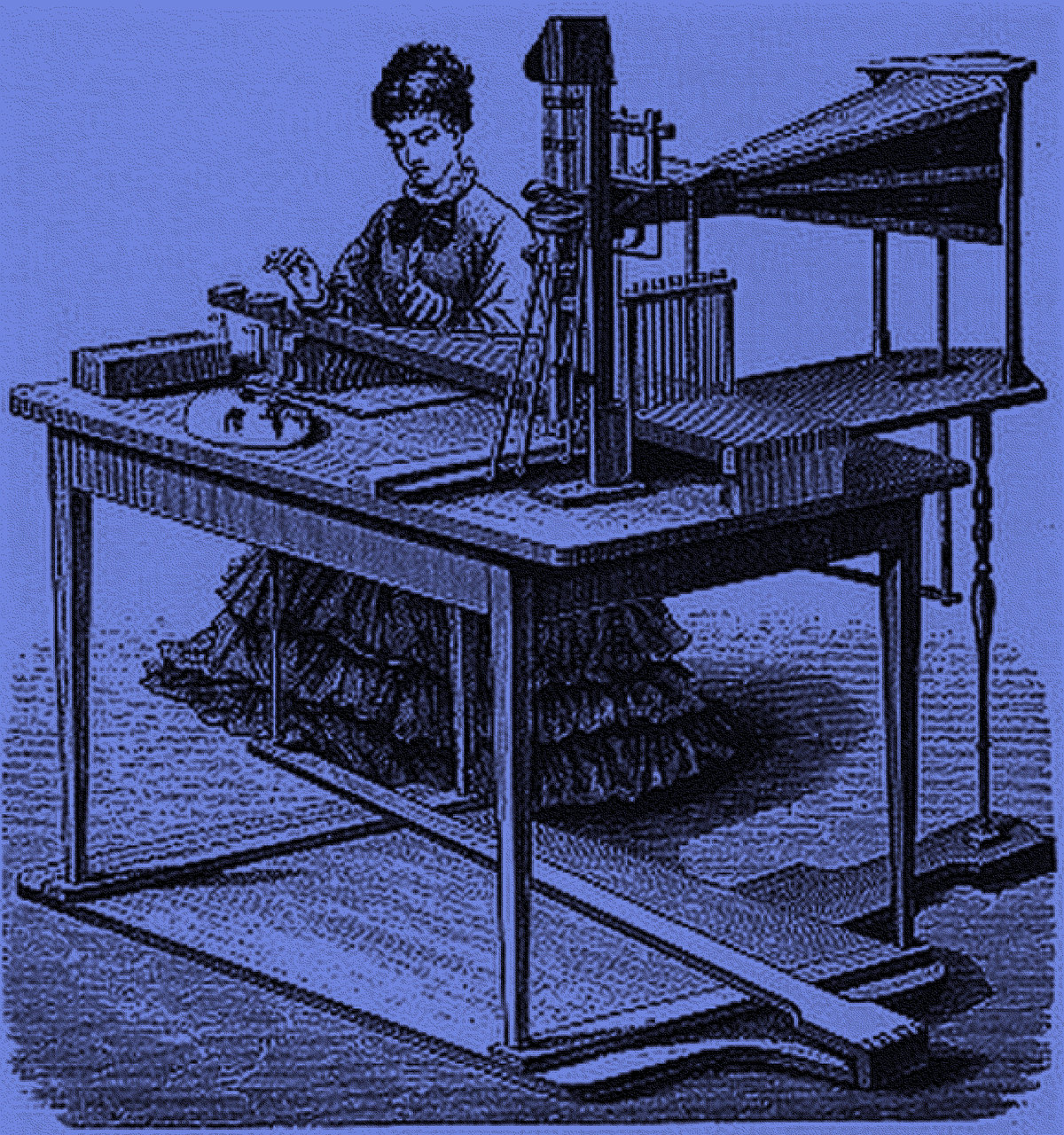 מכונה מדברת ושרה, איור משנת 1846| ויקיפדיה, נחלת הכלל