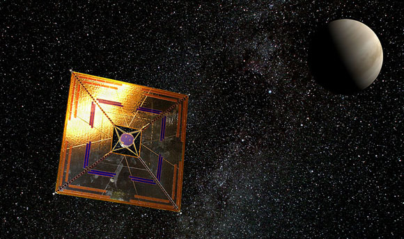 הצלחה ראשונה למפרש שמש חללי - מסע בין כוכבי לכת. הדמיה של החללית איקרוס בחלל | מקור: ויקיפדיה, Andrzej Mirecki