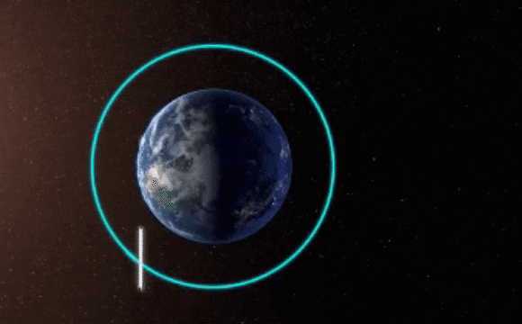 החללית תשנה את זווית המפרש כדי לקבל תאוצה מהשמש רק כשהיא מתרחקת ממנה | הדמיה: האגודה הפלנטרית