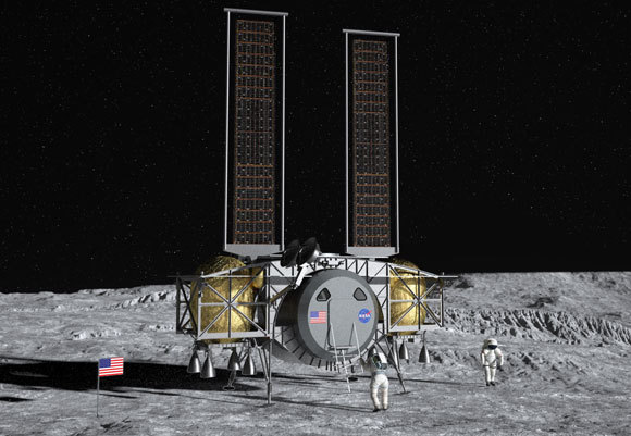 יחידה אחת קרובה לקרקע. הדמיית רכב הנחיתה של חברת דיינטיקס | מקור: Dynetics