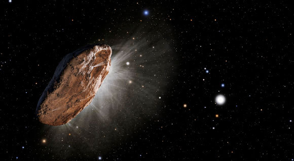 איור של אומואמואה | מקור: NASA / ESA / STSCI / SCIENCE PHOTO LIBRARY