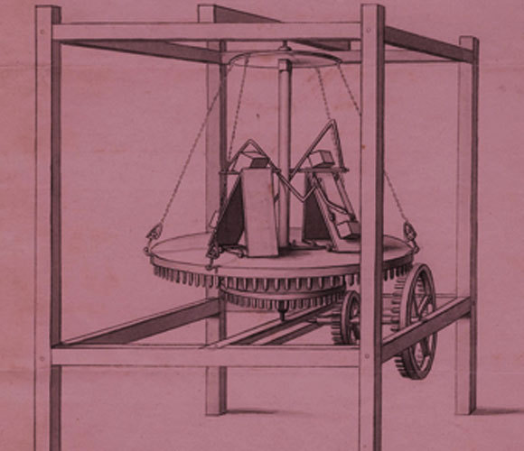 המכונה לא הניעה את המוט, הוא הניע אותה. דיאגרמה של המכונה של רדהפר | Majorly, Wikipedia