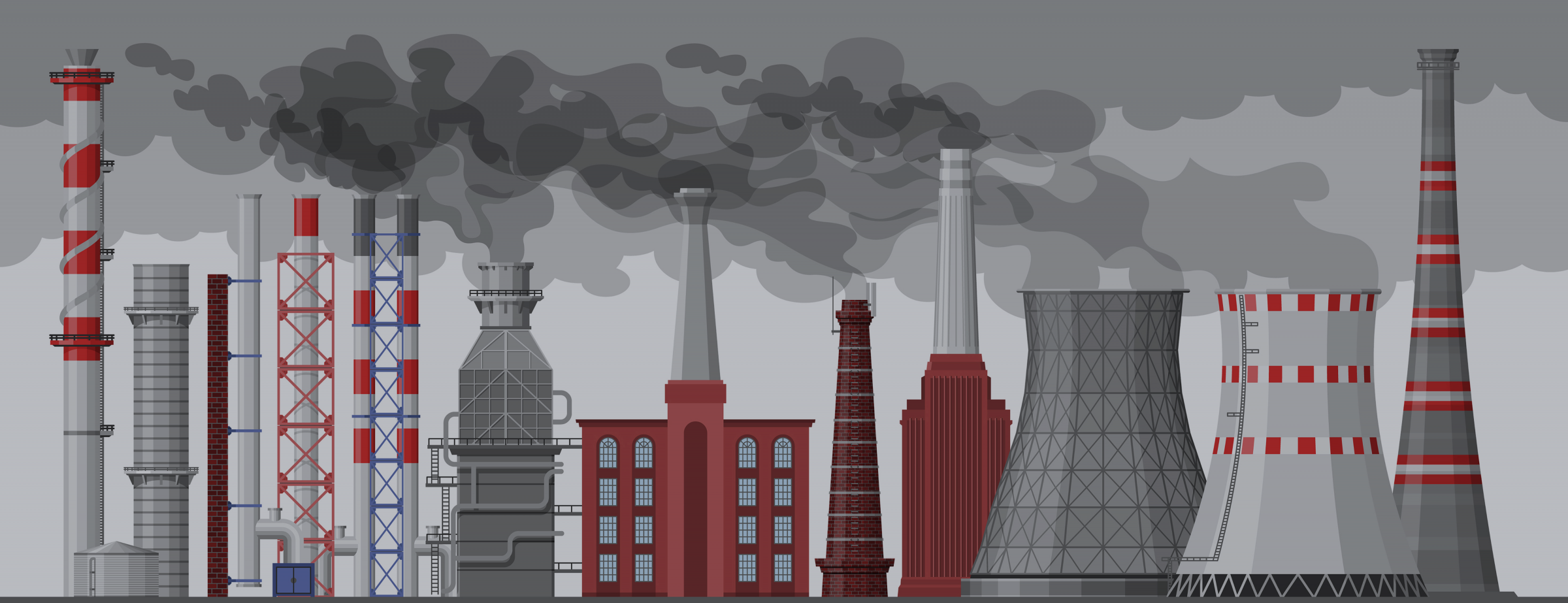 ציור של מפעלים מזהמים | Dmitry Kovalchuk, Shutterstock