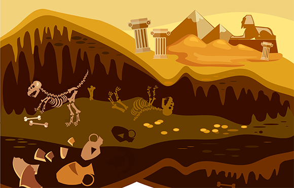 חפירות ארכיאולוגיות חושפות עתיקות | קרדיט: matrioshka, Shutterstock