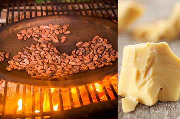 אחריה אפשר להפריד את חמאת הקקאו (מימין) | צילום: Fotos593, Shutterstock