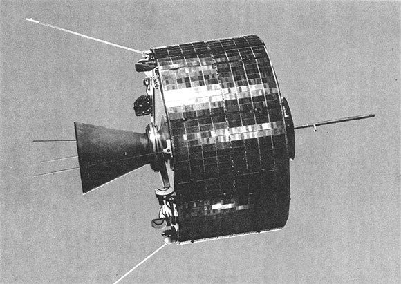 Moderner experimenteller Kommunikationssatellit aus der Reihe Syncom | Foto: NASA, gemeinfrei