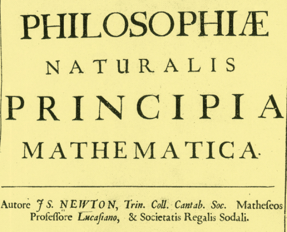 אחד מספרי היסוד של המדע המודני. כריכת ה"פרינקיפיה" | מקור: NYPL / SCIENCE SOURCE / SCIENCE PHOTO LIBRARY