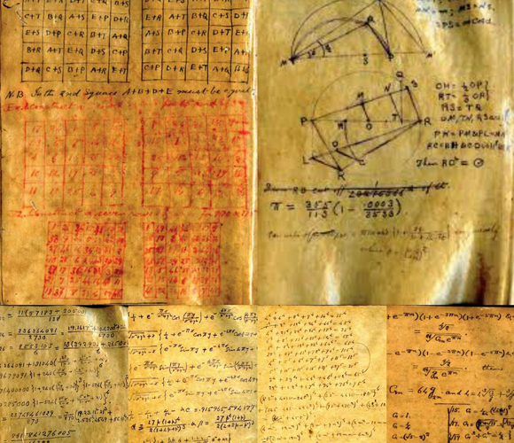 אוצרות של ידע וחוכמה. דפים מתוך מחברותיו המקוריות של רמנוג'אן | נחלת הכלל