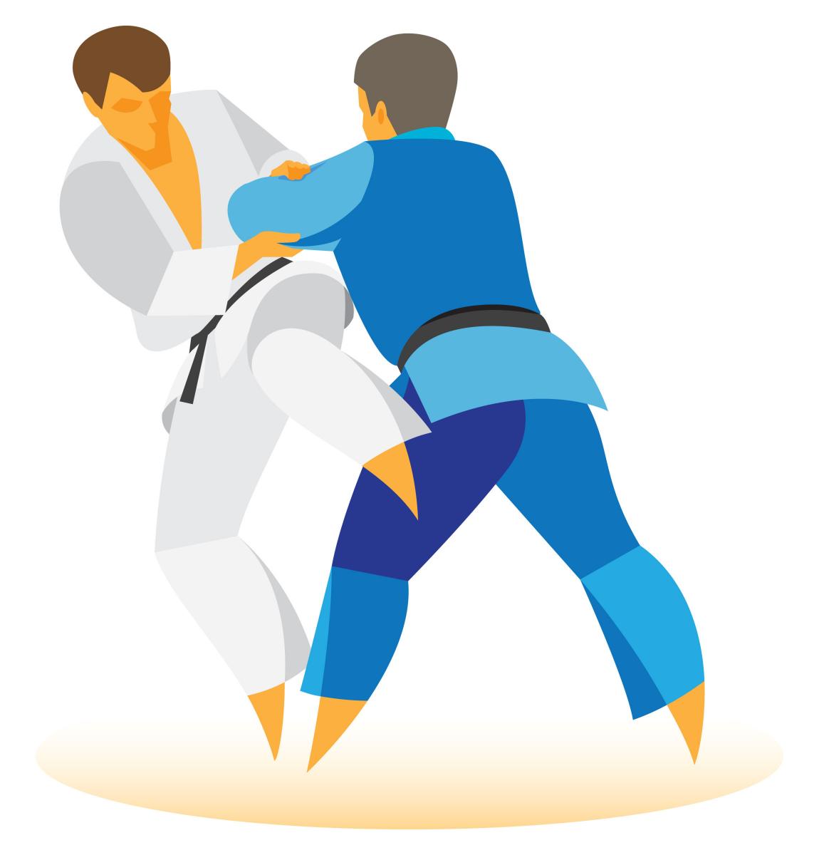 Judo sweep | Illustration: Shutterstock