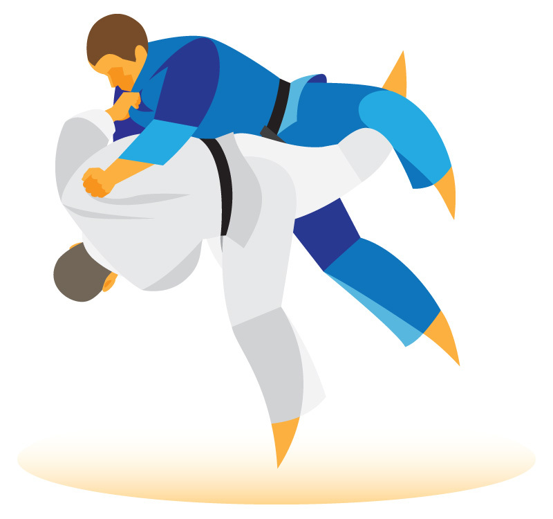 Judo throw | Illustration: Shutterstock