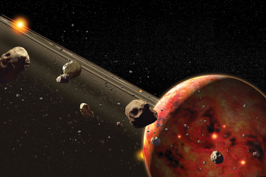 איור כוכב לכת וטבעות; איור: רון מילר | Scientific American