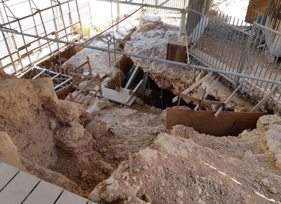 אתר החפירות במערת קסם | צילום באדיבות מעבדת פיליפה נטליו, מכון ויצמן למדע