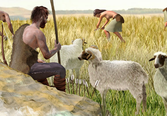 חקלאות בתקופה הניאוליתית | איור: JOSE ANTONIO PENAS / SCIENCE PHOTO LIBRARY