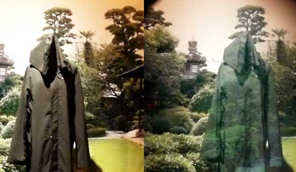 גלימת היעלמות שפיתח המדען היפני Susumu Tachi מוצגת במוזיאון החדשנון בטוקיו | צילום: ויקיפדיה, Z22