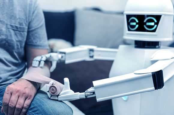 רובוט מטפל בחולה