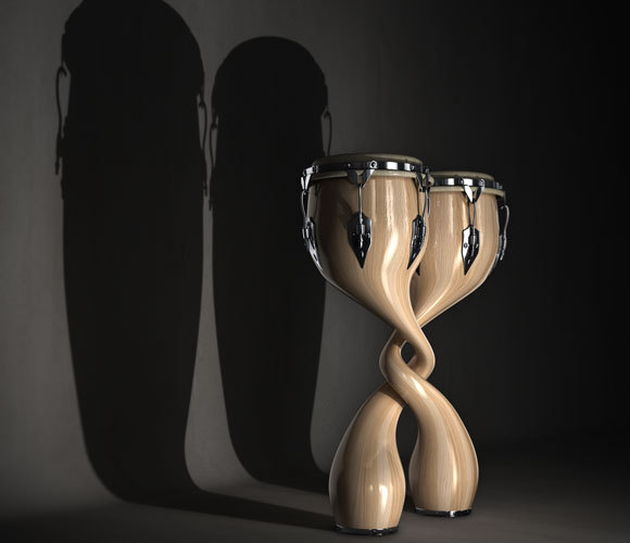 המחשה גרפית של העבודה: שני התופים שזורים, אך בצלליות נראים שני התופים המקוריים מתואמים | איור: ג'ק ברטראם / שלומי קוטלר / NIST