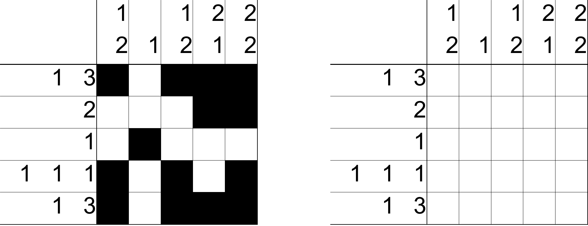 דוגמה לפתרון "שחור ופתור" דוגמה לפתרון "שחור ופתור"