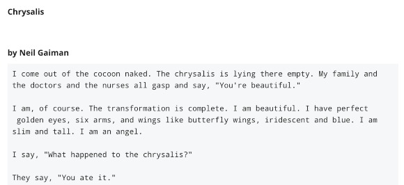 חיקוי כמעט מושלם לסגנון של הסופר המקורי. הסיפור "של ניל גיימן" שחיבר בפועל GPT-3 | צילום מסך מתוך reddit