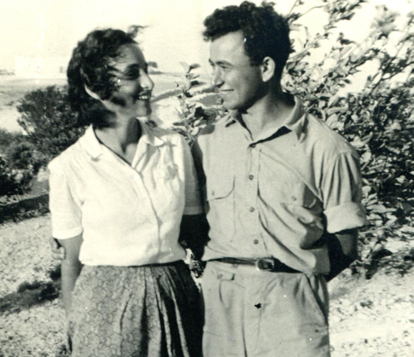 טוביה קושניר ואביבה גינצבורג | מקור: יד למורשת חיים הזז