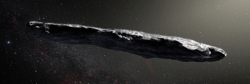 מראה משוער מקרוב של אומואמואה. הדמיה: EUROPEAN SOUTHERN OBSERVATORY / SCIENCE PHOTO LIBRARY