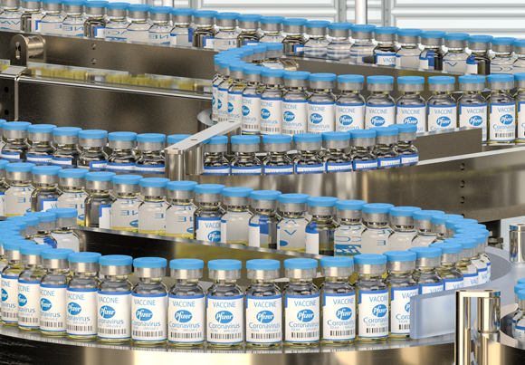 הגיעו ראשונים לקו הסיום. ייצור החיסונים שפיתחה חברת פייזר עם ביונטק | צילום אילוסטרציה: Mike Mareen, Shutterstock