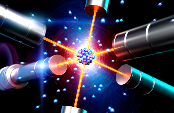 האור אינו רק מקור אנרגיה, אלא מכשיר לתמרון חומר: סיבוב אטום בעזרת קרני לייזר | איור: VENTRIS / SCIENCE PHOTO LIBRARY