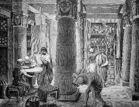 Holzstich aus dem 19. Jh. Quelle: BILDAGENTUR-ONLINE / TH FOTO / SCIENCE PHOTO LIBRARY הנבל הראשון: יוליוס קיסר